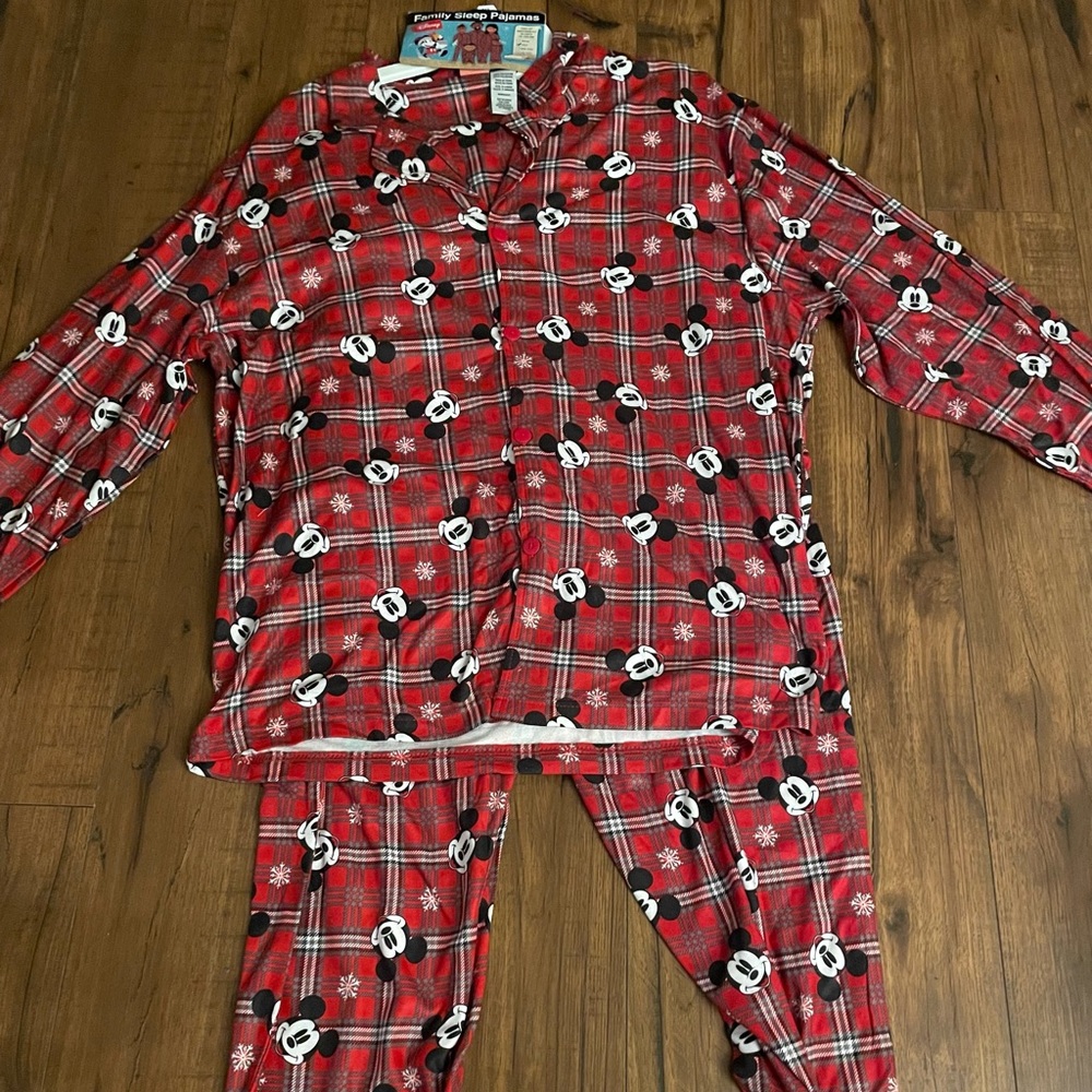 DISNEY Men's Printed Sleep Set Mickey Mouse Christmas xl